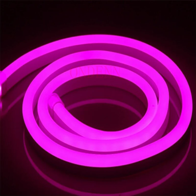 20 м светодиодный гибкие полосы светильник 220 V 240 SMD2835 неон flex трубки на открытом