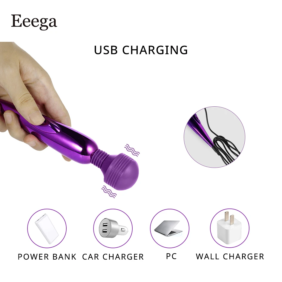 AV Вибратор Стимулятор клитора Волшебная палочка Массажер Вибраторы пикантные