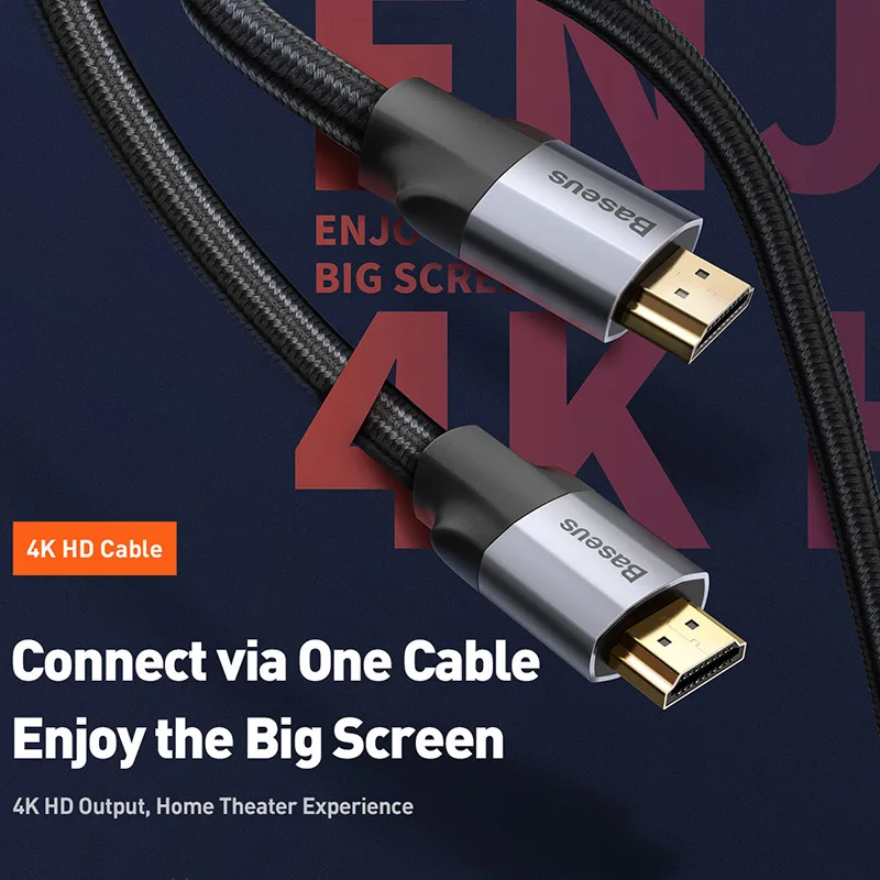 Кабель Baseus 4K HD до с одинаковым экраном кабель для преобразования адаптер аудио и