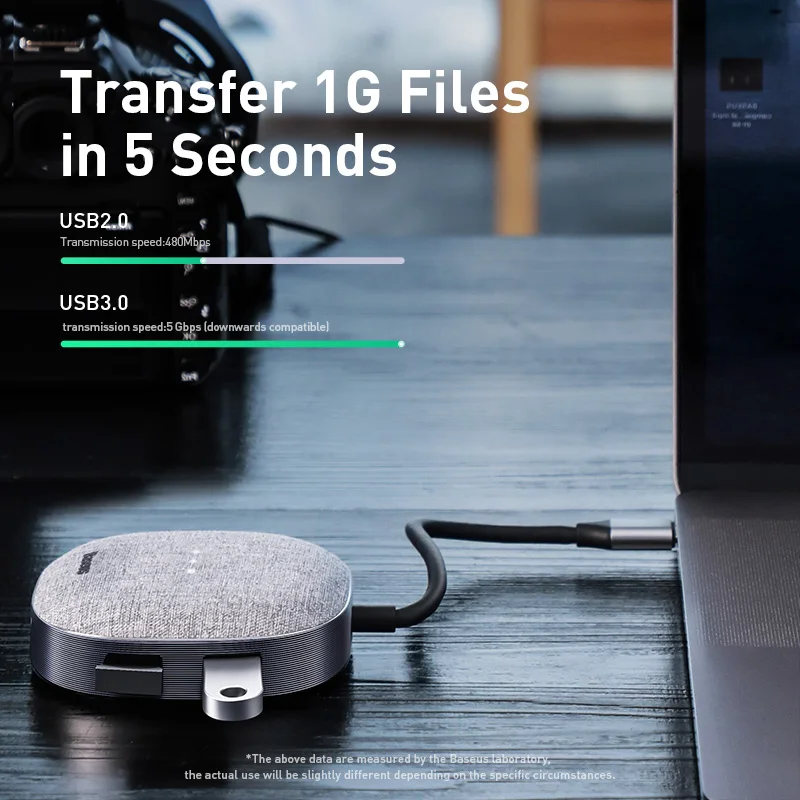 Baseus 7 в 1 Type C концентратор 3 0 адаптер для HD RJ45 Мульти USB Macbook pro сплиттер аксессуары