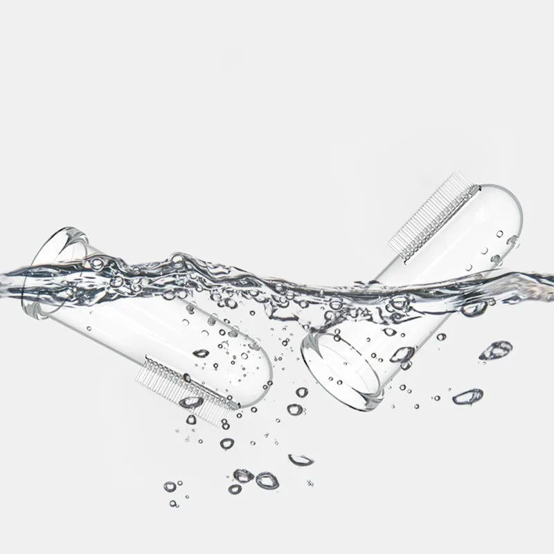 Супермягкая Силиконовая зубная щетка на палец для домашних животных собак кошек