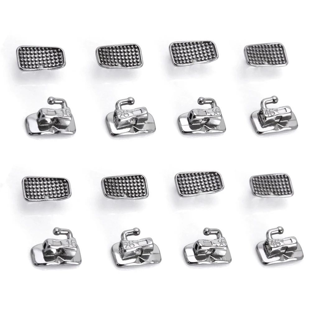 

Dentst 20Sets/80pcs Dental Orthodontic 1st 2nd Molar Bondable Buccal Tubes Monoblock Non-Convertible 0.022 Roth MBT