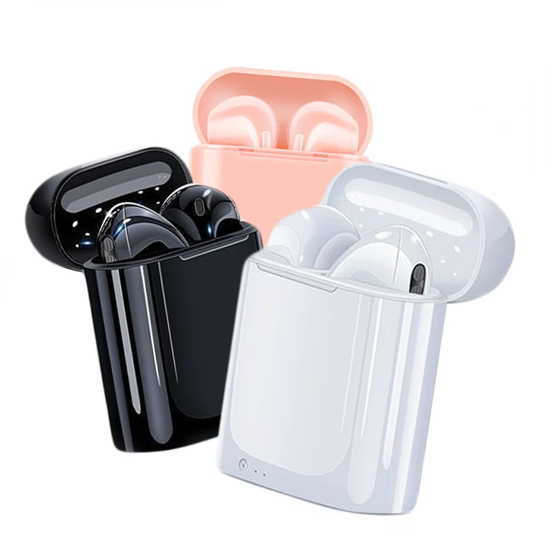 

Миниатюрные наушники I7 с Bluetooth 5,0, спортивные наушники с микрофоном и зарядным футляром, гарнитура, универсальные беспроводные наушники I7S TWS