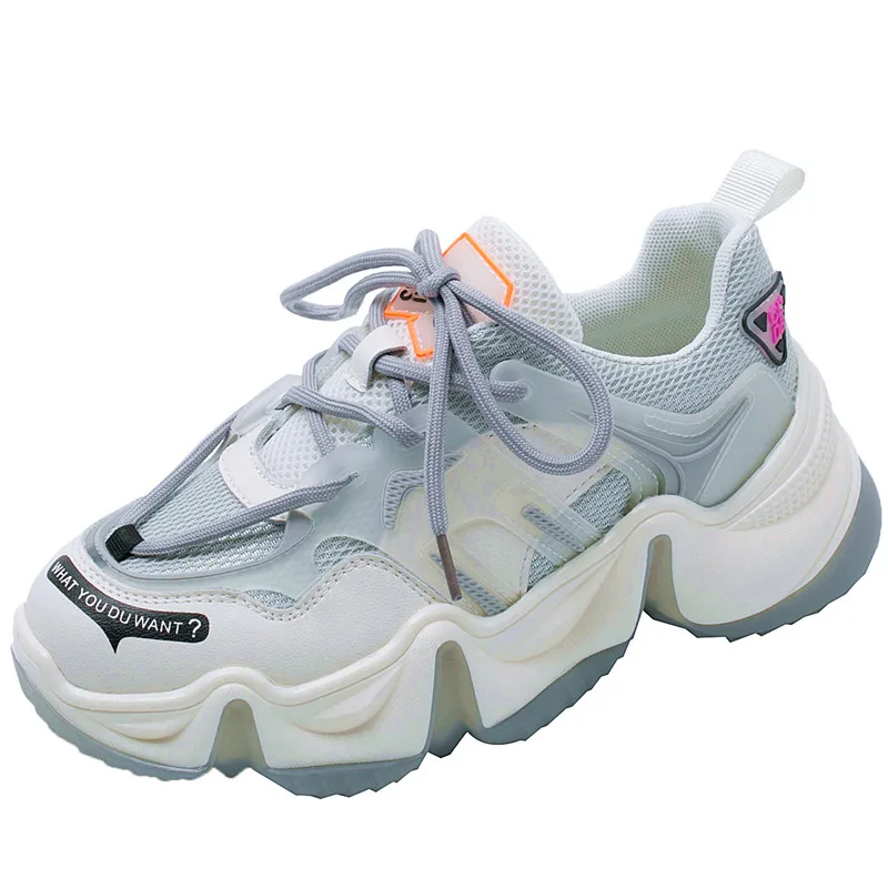 Женские кроссовки с радужной подошвой RASMEUP модные сетчатые для бега пэчворком