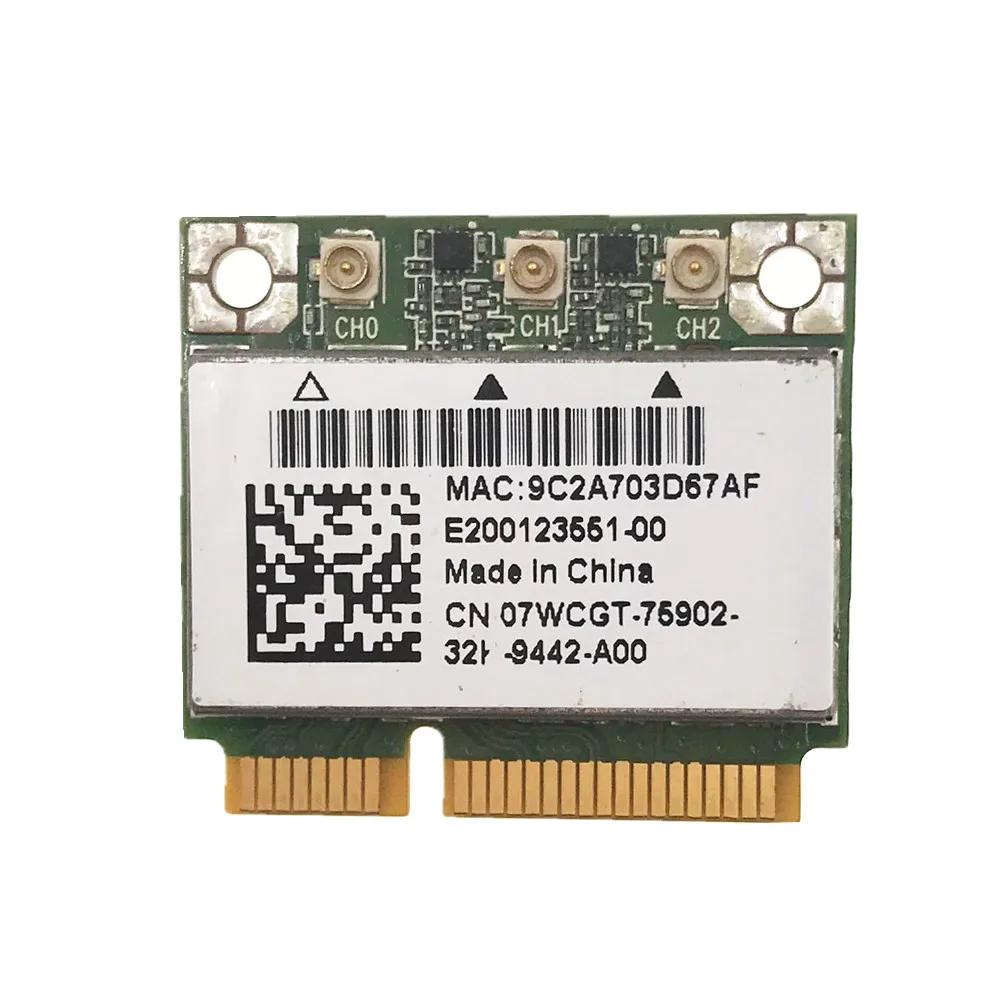 Для Atheros AR9380 AR5BHB112 Killer N1103 450 Мбит/с Half Mini Pci e плата Wireless WLAN Card|Сетевые карты| |