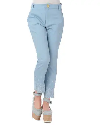 

LIZ LISA leg embroidered jeans trousers (Defective)
