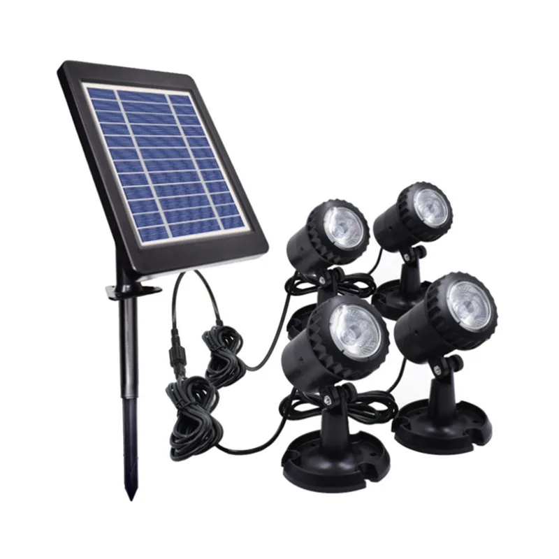 Solar Lights Outdoor Lawn Light Garden Light LED Projection Lights Underwater Led Fish Pond Lamp Garden Rockery Diving Lamps