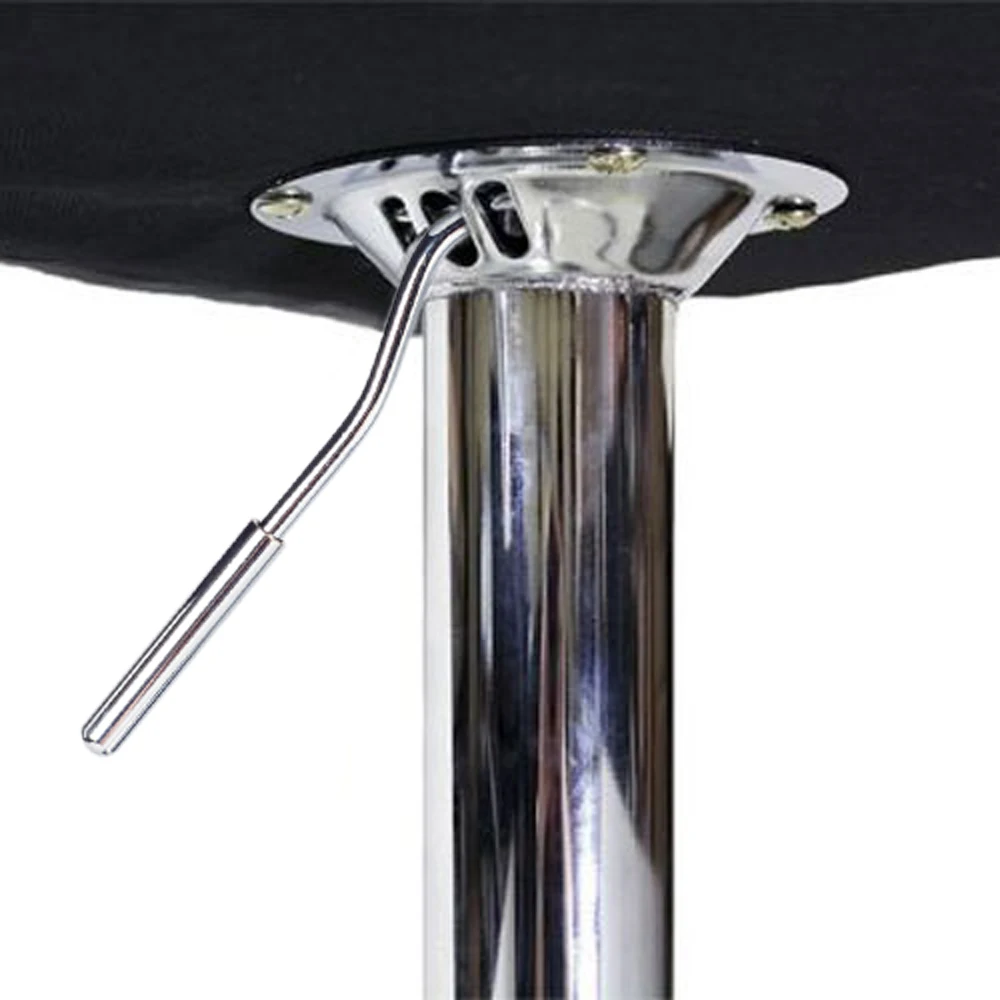 

【USA READY STOCK】Round Shape Adjustable Salon Stool with Back and Line Black Amazon soft seat brilliant designed in workplace