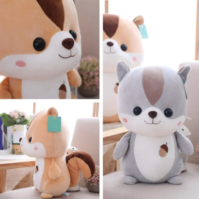 

YD-Squirrel Plush Bedtime Toy Doll Soft Animal Doll Stuffed Animal Gifts for Kids