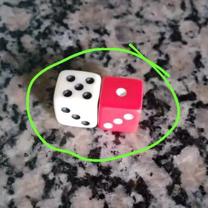 

magic dice 16mm 1 red, anti dice cheating