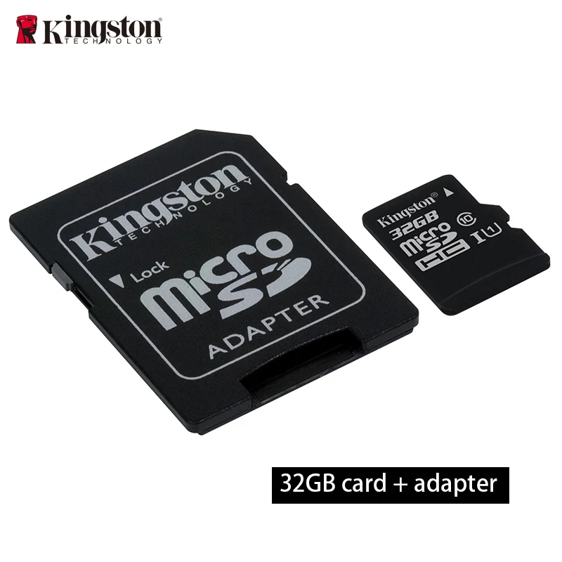 Карта памяти kingston, 8 ГБ, 16 ГБ, 32 ГБ, 128 ГБ, 64 ГБ, Micro sd карта, класс 10, флэш-карта памяти, Microsd TF/sd карта, адаптер/кардридер - Емкость: 32GB  adapter