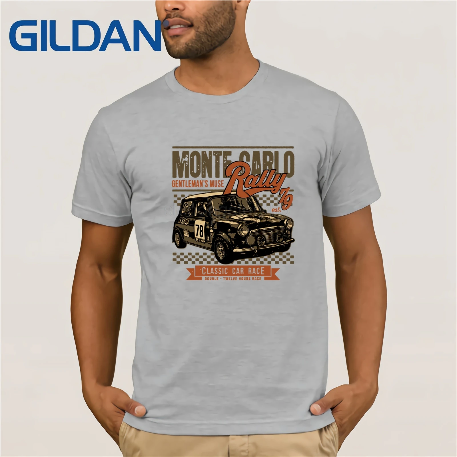 Мода 2019 Топ тройник для мужчин s Mini Racing Monte Carlo ралли мужчины забавная футболка с