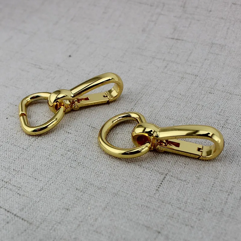 Высокое качество 4 шт. Золотая треугольная пряжка массивное d образное кольцо