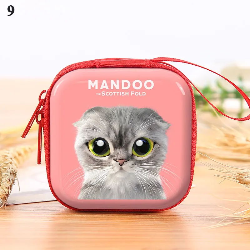 

Girls Cute Creative Storage Box Printed Coin Purse Unisex Earphone Pocket Key Case Retro Record Tape Coin Purse