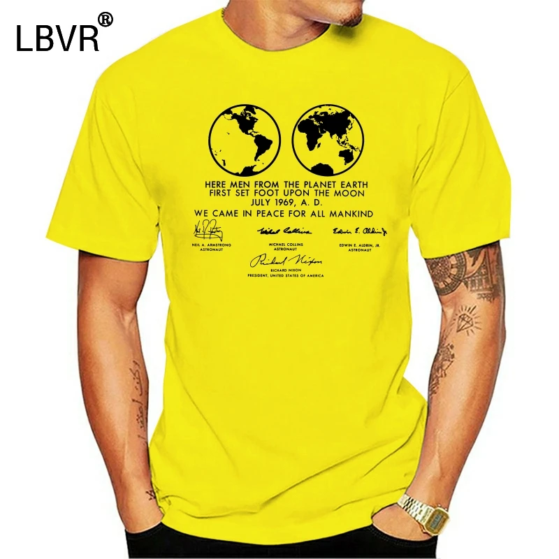 Новинка 2020 модная футболка Apollo 11 с лунным налет темная Мужская стандарта ЕС-Эй