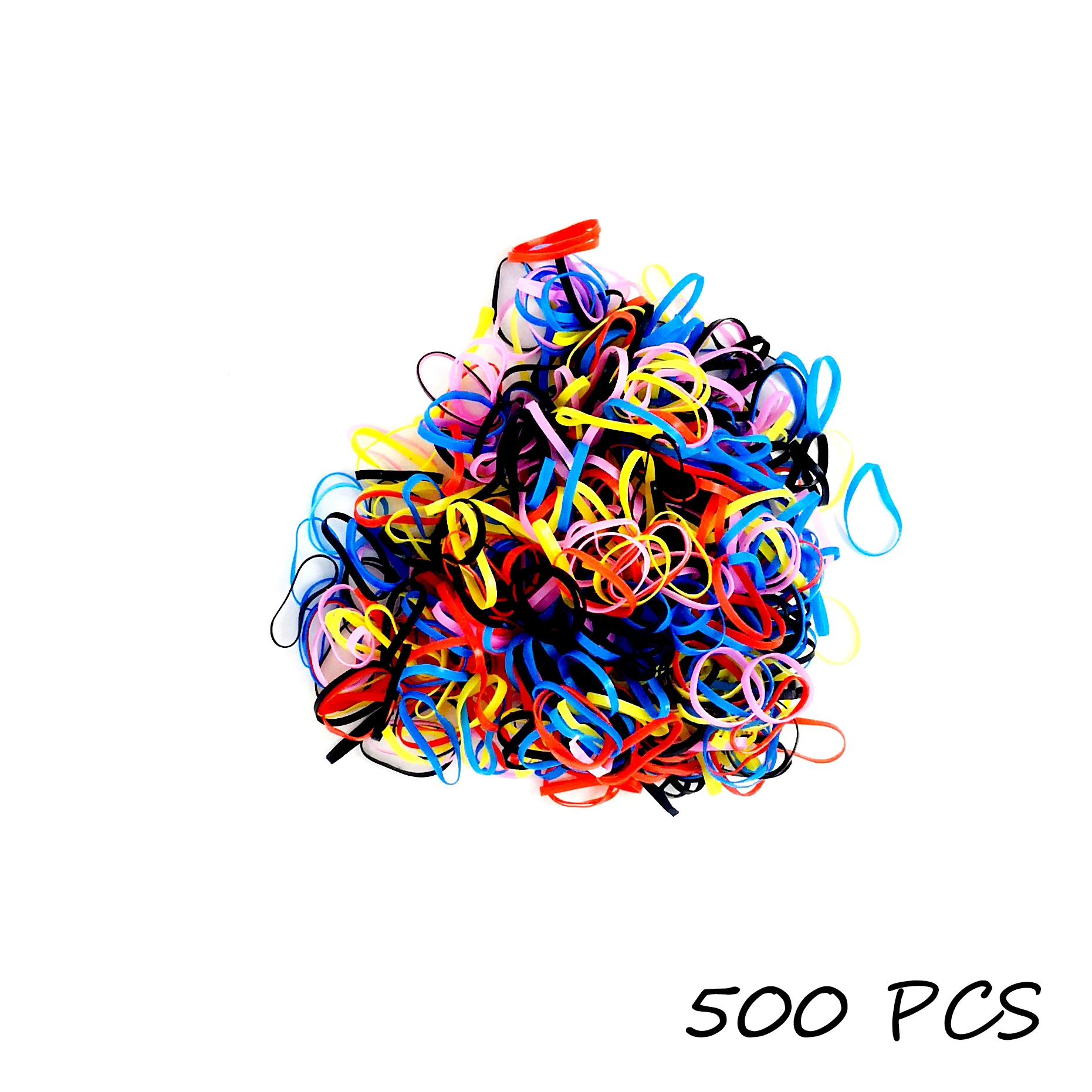 Резинки для волос Разноцветные девочек Одноразовые эластичные резинки Детские
