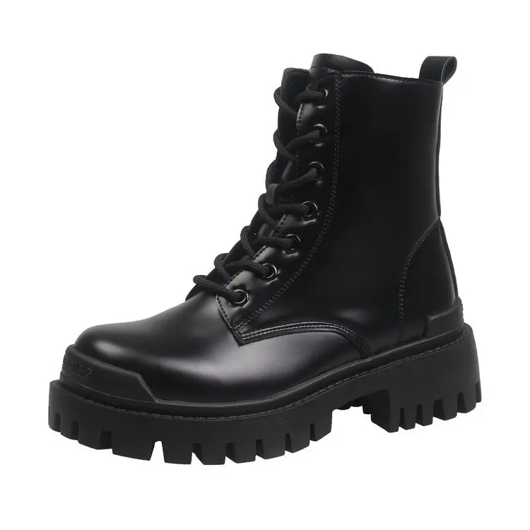 

boots women's fashion fall 2020 new net red short boots fashion thick soled British locomotive boots