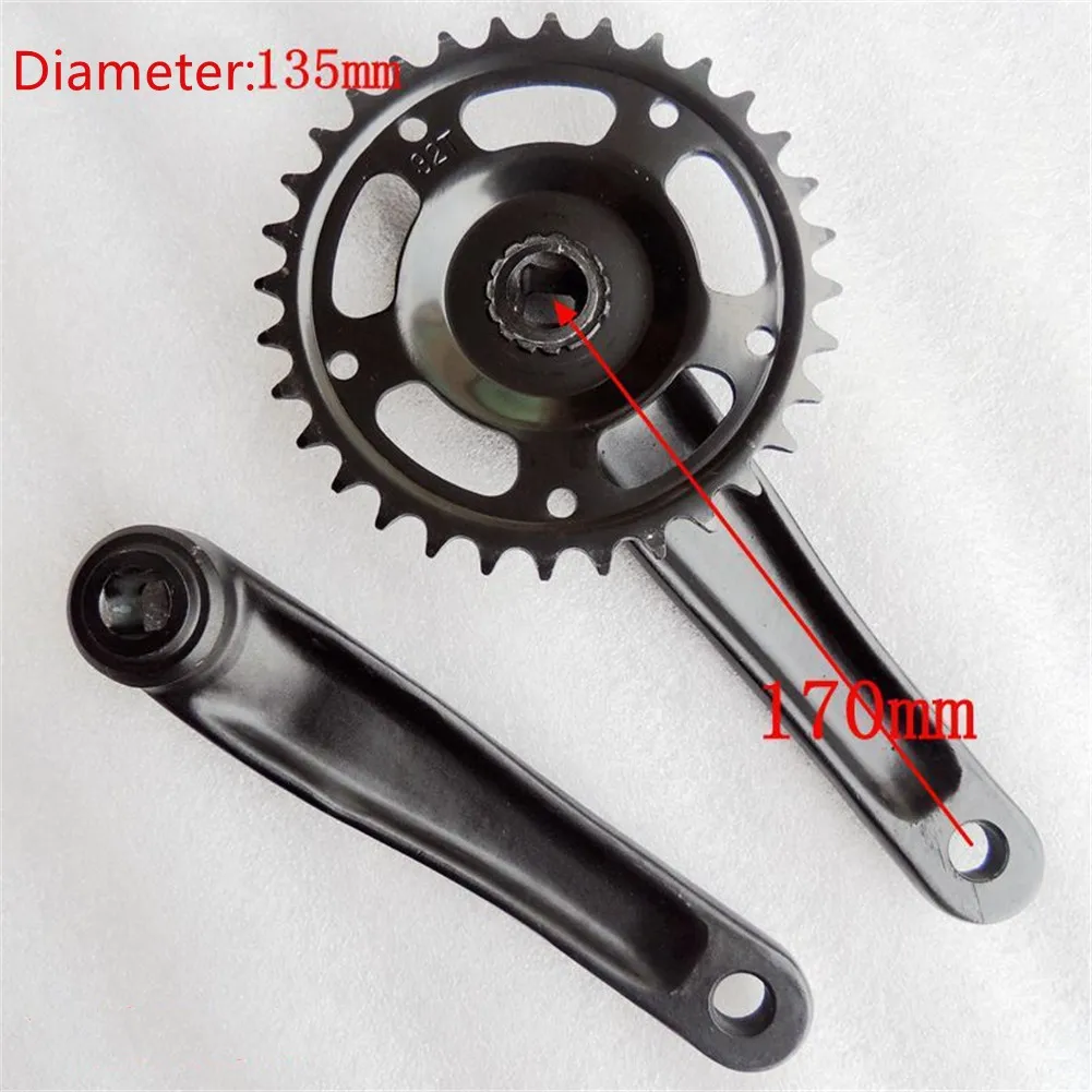 

1x Alloy Fixie Single Speeds Chainset Crank Chainwheel Bicycle Fixie Road New 32T 170mm Square Hole 2mm Thick Crank Protector