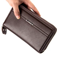 wholesale baellerry luxury brand men wallets long clutch purse large capacity male pu leather wallet men 100pcslot