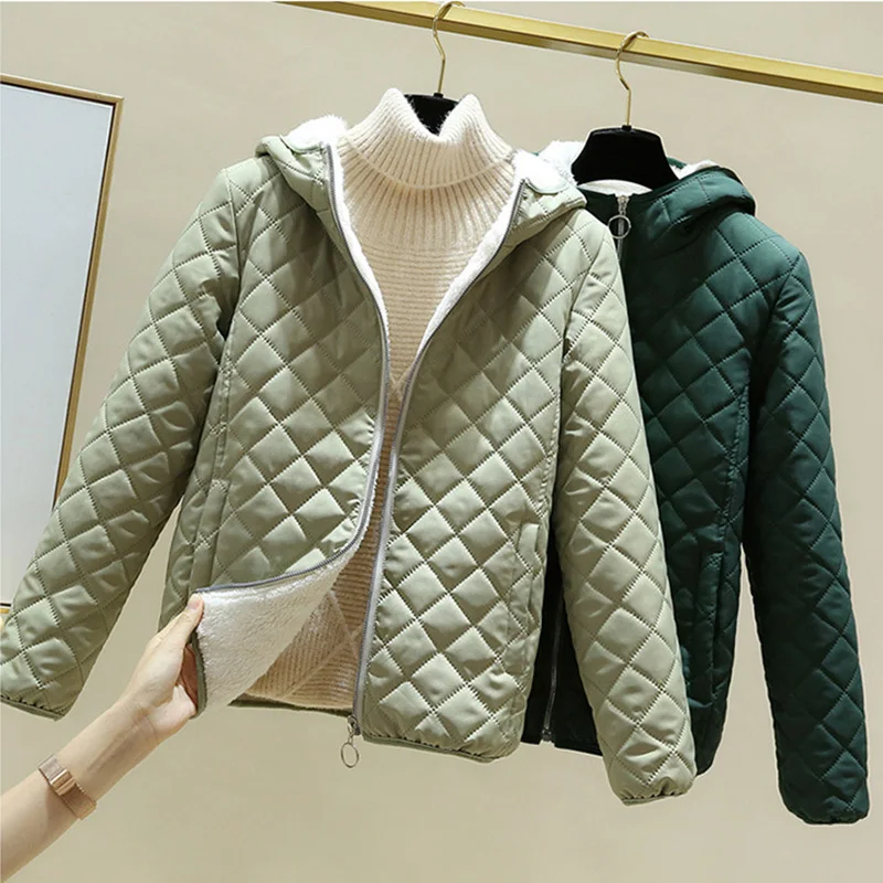 

Women's Cotton Coat 2020 Winter Jackets Women Hooded Lamb Down Thicken Warm Women Jacket Parkas Women Coat Outwear Plus Size 3XL