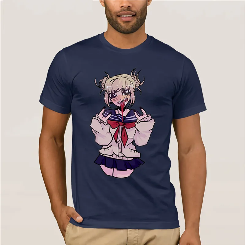 Boku no hero academic Футболка с принтом Ahegao для женщин Himiko Toga футболка senpai shirt2019 | Мужская