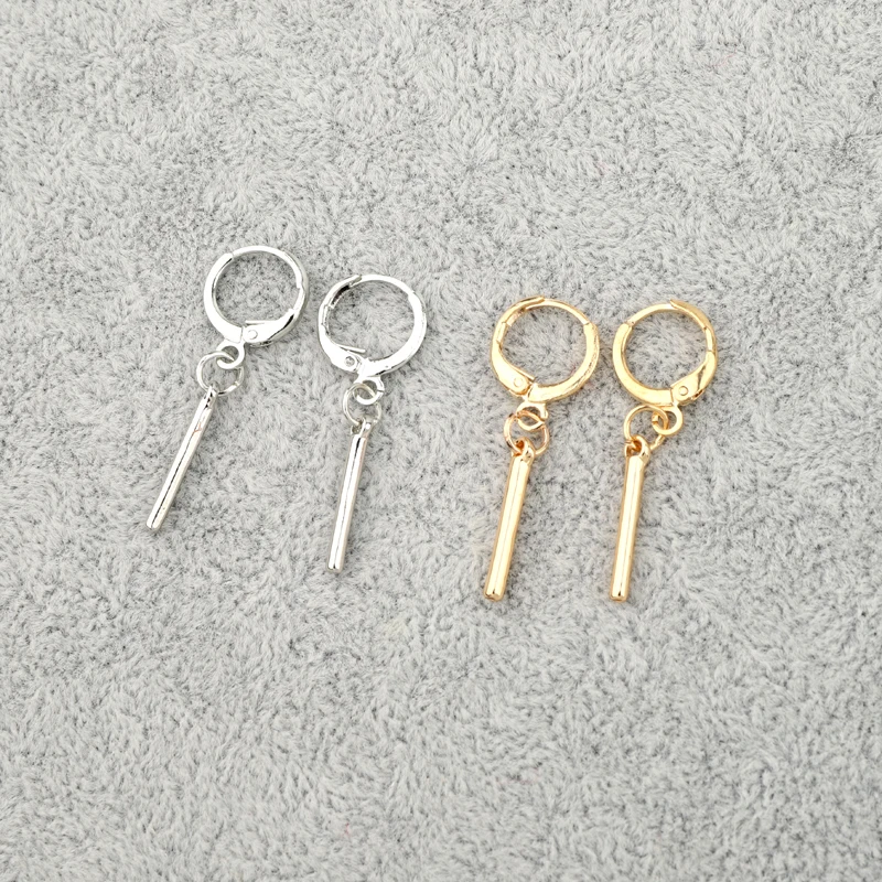 1 пара простые геометрические маленькие серьги-кольца для женщин модные