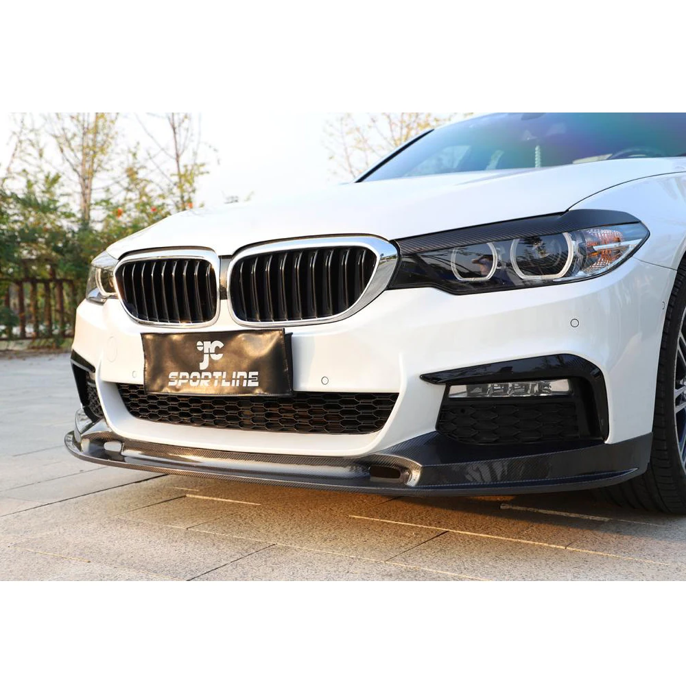 Спойлер для переднего бампера BMW 5 Series G30 G31 M Sport 2017 2018 2019 из углеродного волокна