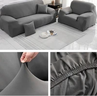 24 solid color elastic plain sofa cover stretch all inclusive sofa cover for living room 1 2 3 4 seater funda sofa couch cover