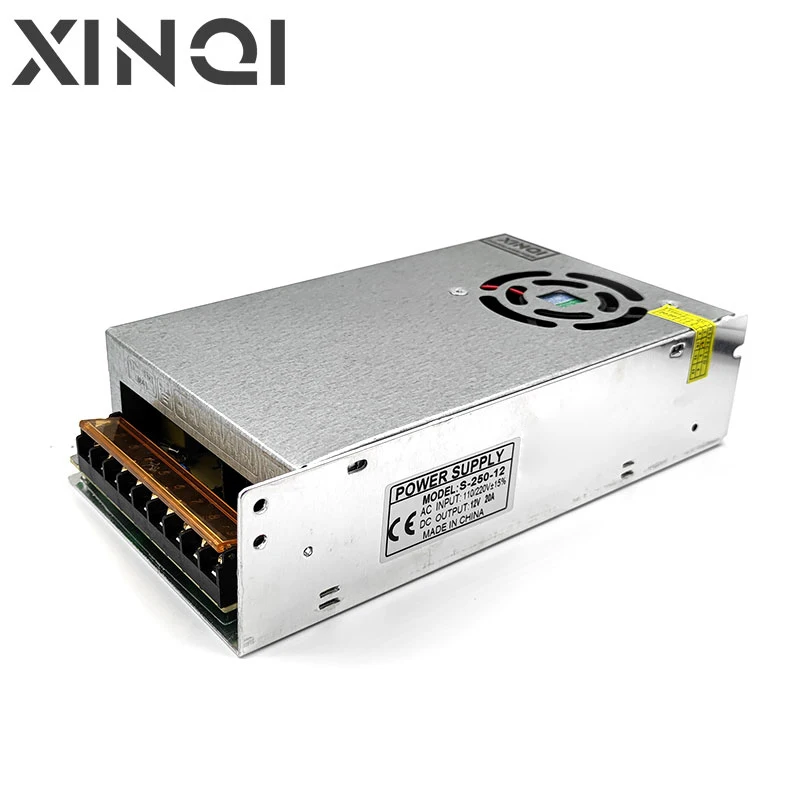 S 250 12 250W 12VDC 20A одиночный групповой переключатель питания AC 110V / 220V на DC