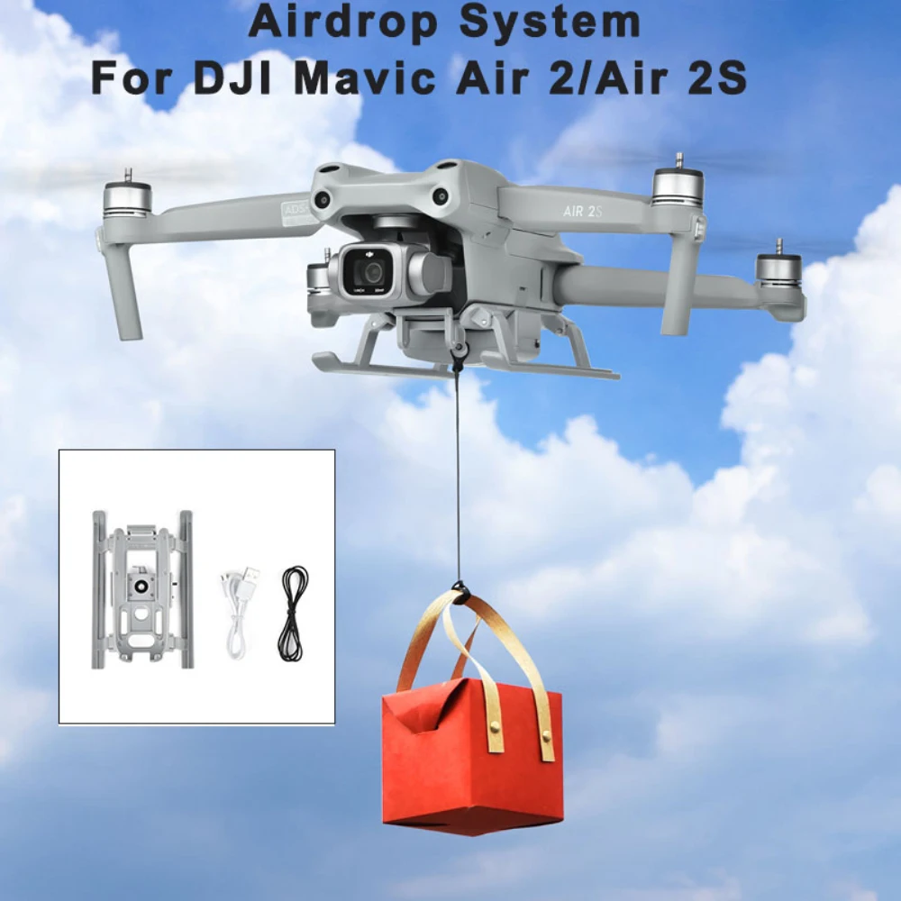 

Для дрона DJI Mavic Air 2/Air 2S, система Airdrop, подарочное предложение, устройство для доставки, воздушный транспорт при падении с посадочным шасси