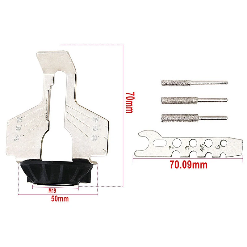 

Sharpening Attachment Chain Saw Tooth Grinding Tools Used with Electric Grinder Accessories Sharpening Gardening Tool