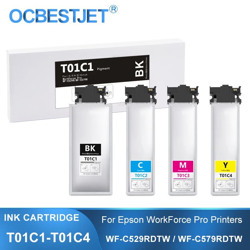 

Чернильный картридж T01C1 T01C2 T01C3 T01C4 с пигментными чернилами для Epson