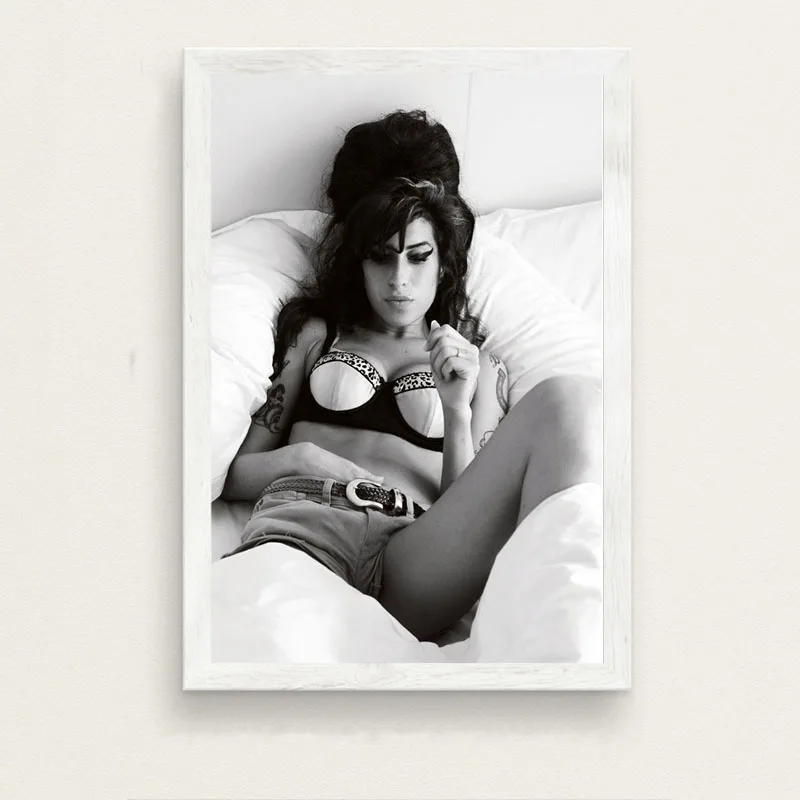 8 Amy Winehouse музыкальный певец звезда поп-арт, живопись высокого качества Холст плакат настенный домашний Декор без рамки o441 - Цвет: 8