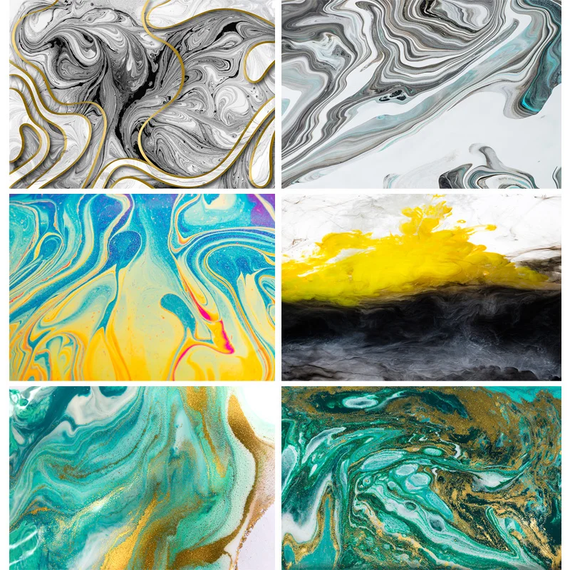 

SHENGYONGBAO Vinyl Colorful Gradient Painted Photography Backgrounds Abstract Marble Photo Backdrops Studio Props 201023CSH-03