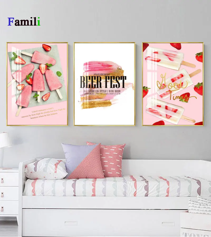 Холст для кухонной комнаты декор фруктов овощей кофе картина скандинавский