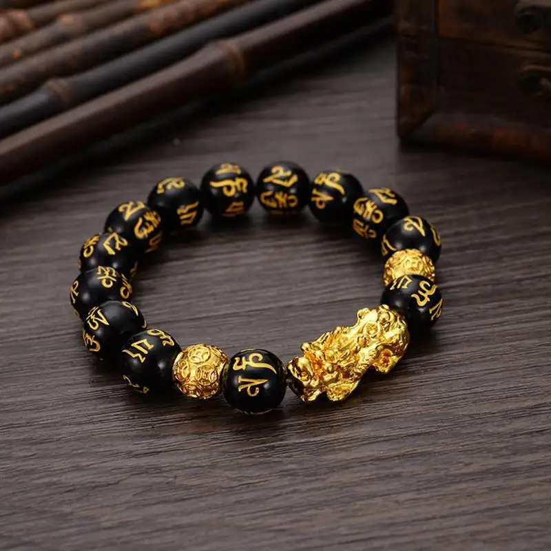 

Brave Troops Beads PIXIU Bracelet for Women Men Beads Couple Bracelet Bring Lucky Brave Wealth Feng Shui Bracelets