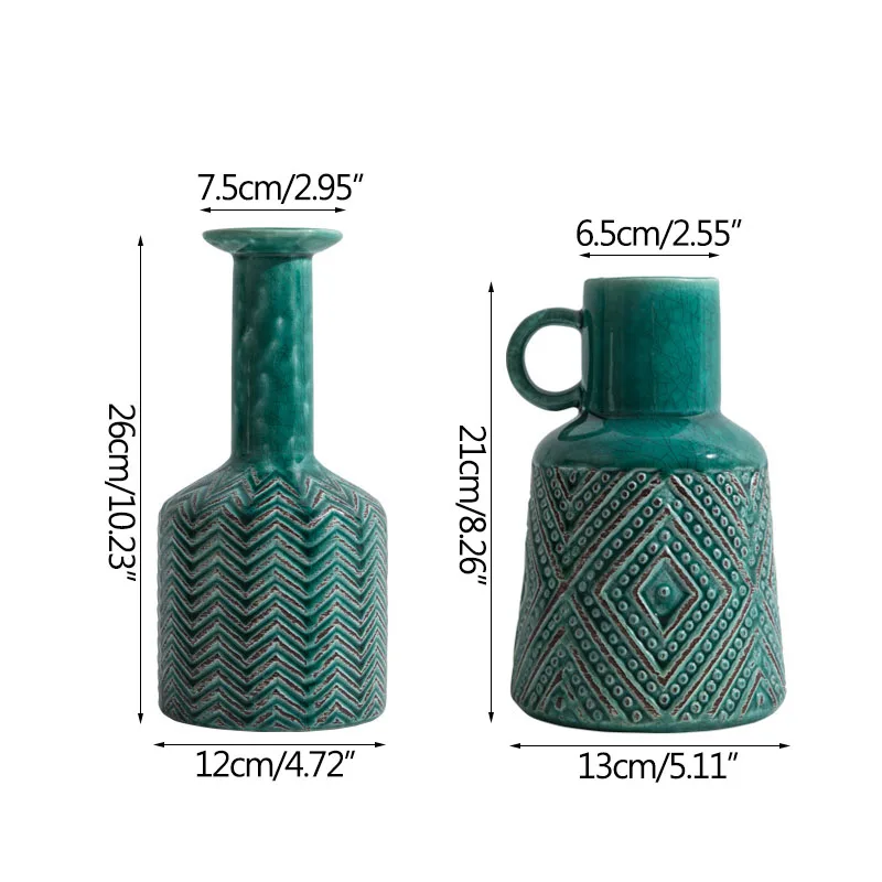 

Modern Simple Ceramic Vase American Style Retro Home Living Room TV Cabinet Dining Table Ornaments Home Office Decorations Gift