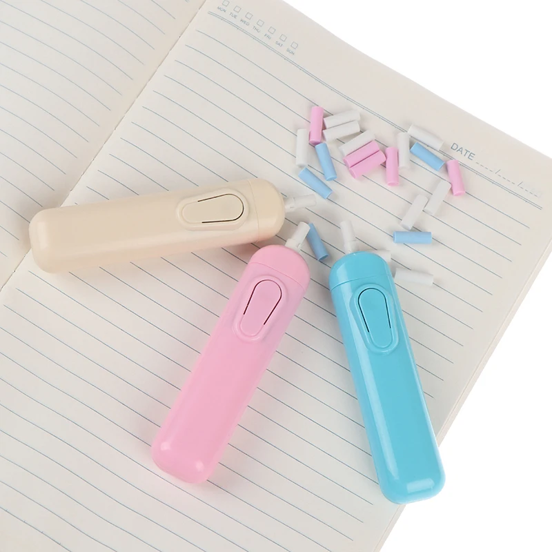 

1Pc Battery Operated Eraser Electric Eraser Automatic School Supplies Leather Stationery Child Day Gift Material