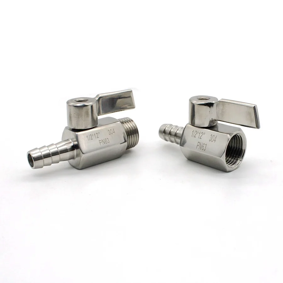 304 нержавеющая сталь 1/8 1/4 3/8 1/2 &quotBSP 7/9/10 мм шланг с зазубриной мини санитарный