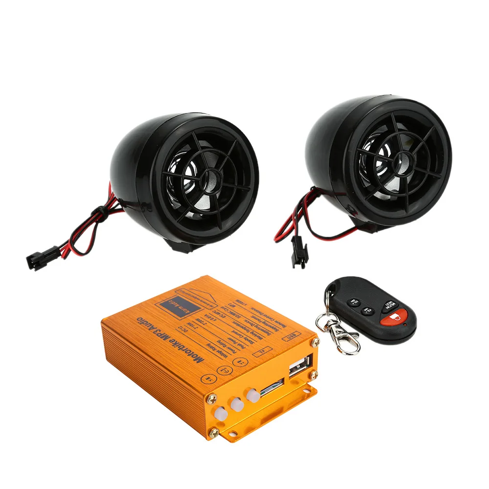 KKmoon мотоциклетная сигнализация MP3 плеер колонки аудио звуковая система FM радио