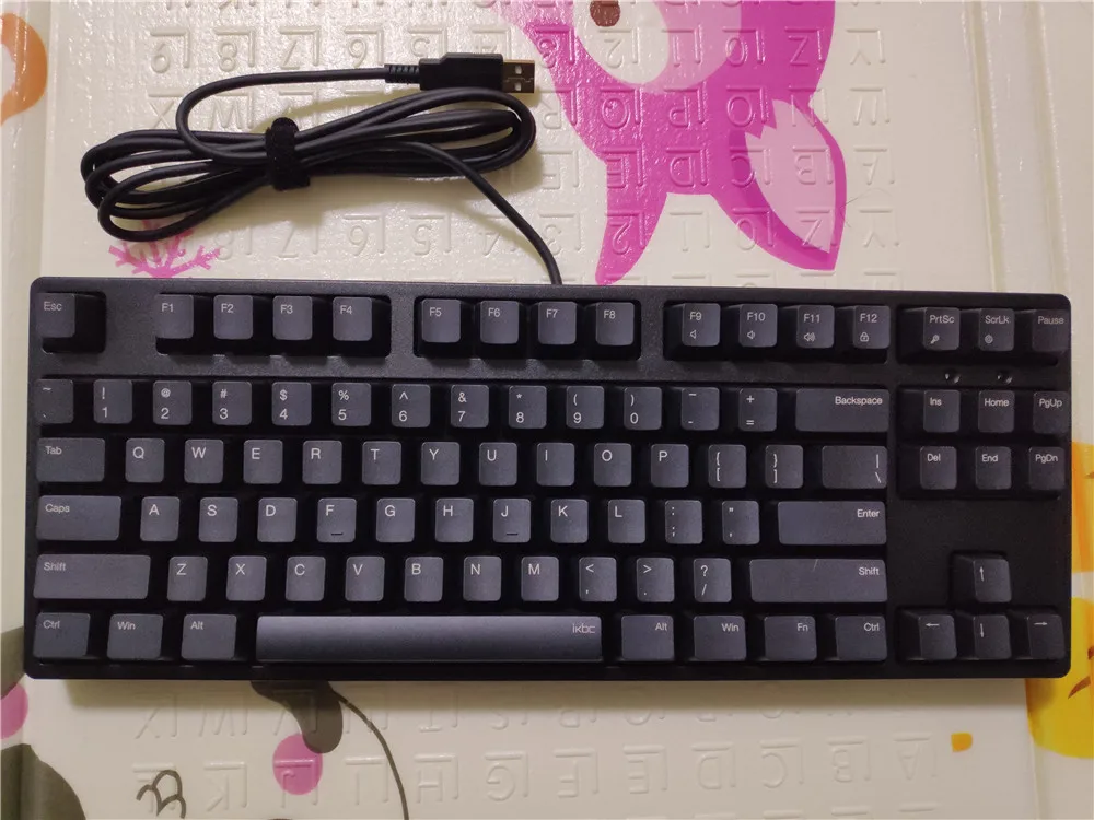 IKBC C87 TKL механическая клавиатура без ключа C87 PBT keycap cherry mx серебристый переключатель коричневая скорость без подсветки игровая клавиатура