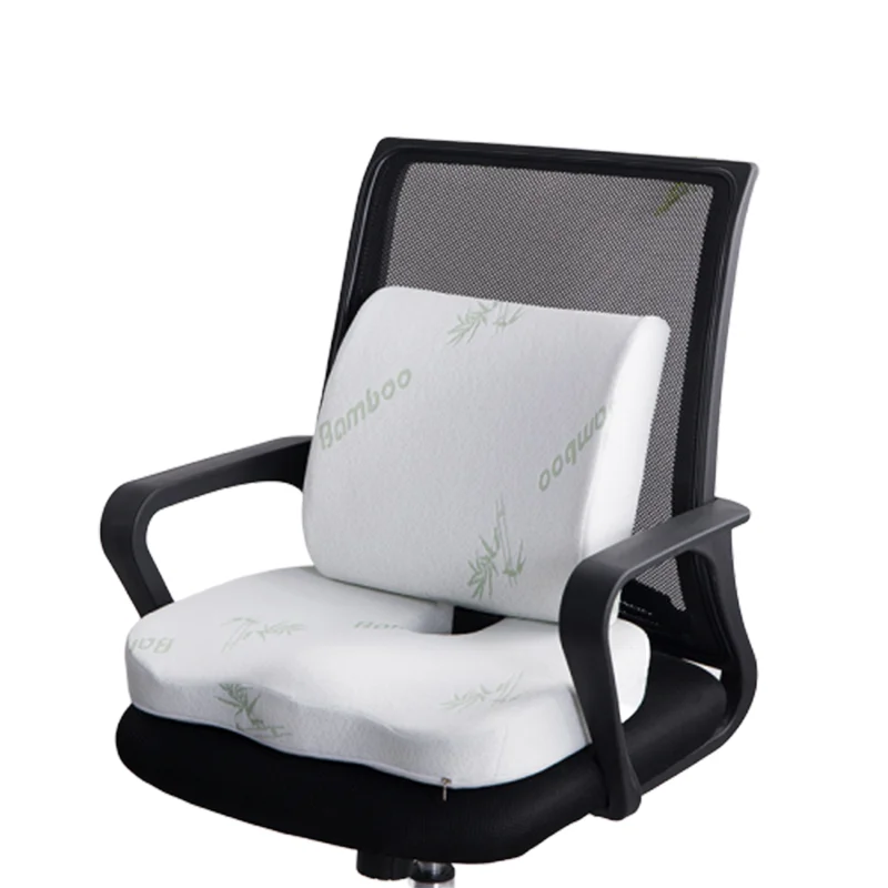 2 в 1 Подушка для сиденья из бамбукового волокна с эффектом памяти задняя подушка
