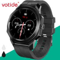 delicate smart watch nrf52832 chip 1 28 inch touch screen ip68 waterproof long lasting battery 24h heart rate monitoring
