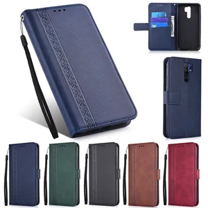 Кожаный чехол-книжка для Xiaomi Mi 5X, 6X, A1, A2, A3, CC9e, 8, 9, 9T, 10 T Lite, Pocophone F1, Poco X3, NFC, C3, F2 Pro