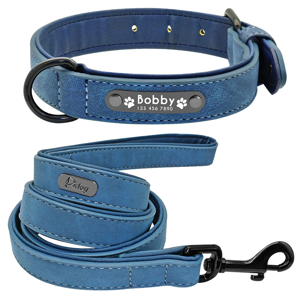 VIP Link--Customized Dogs Collars Personalized Padded Collar Leather Dog Walking Leash For Small Medium Large Dogs