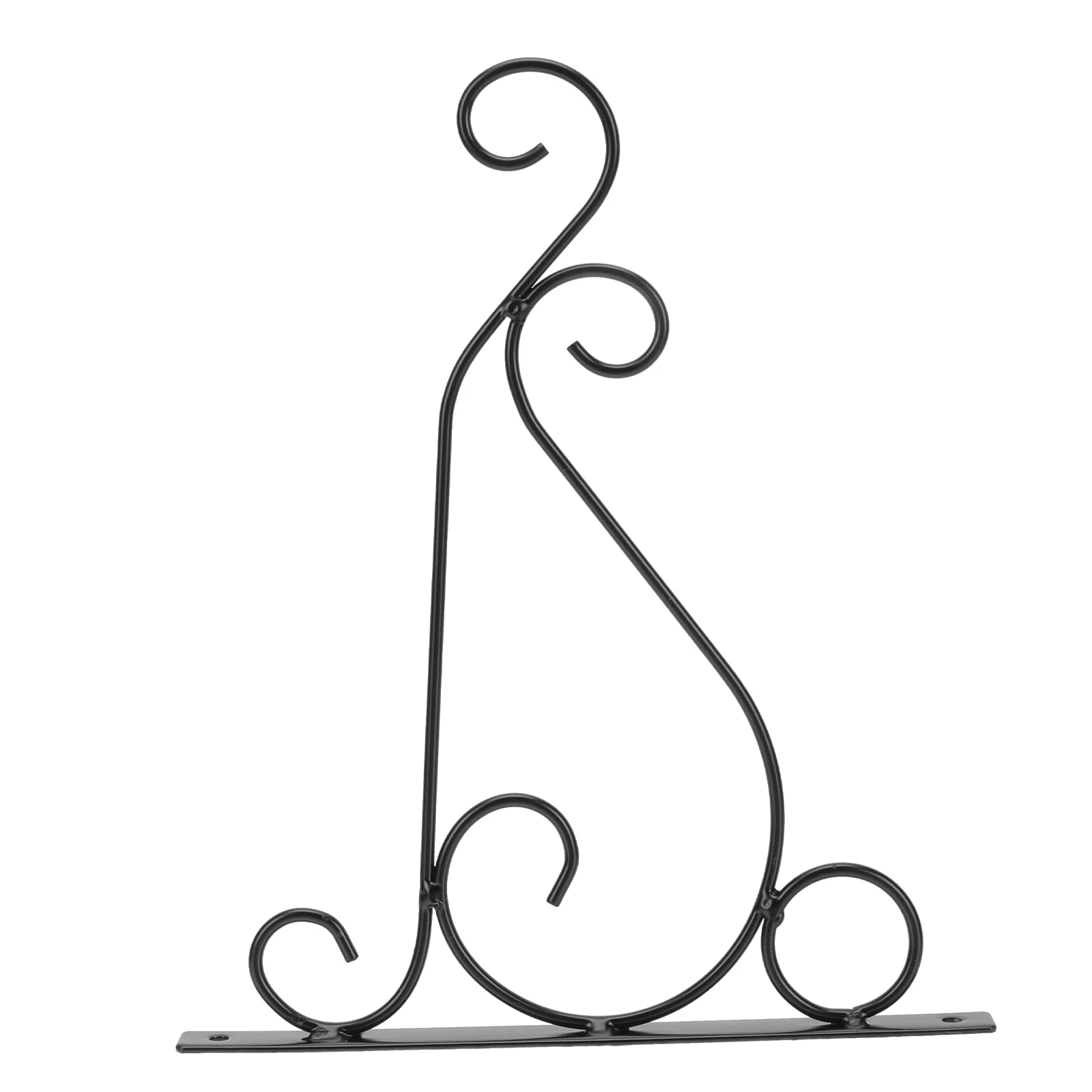 

2Pcs Hanging Plant Bracket Simple Iron Rack Flowerpot Hanging Hook Garden Decor