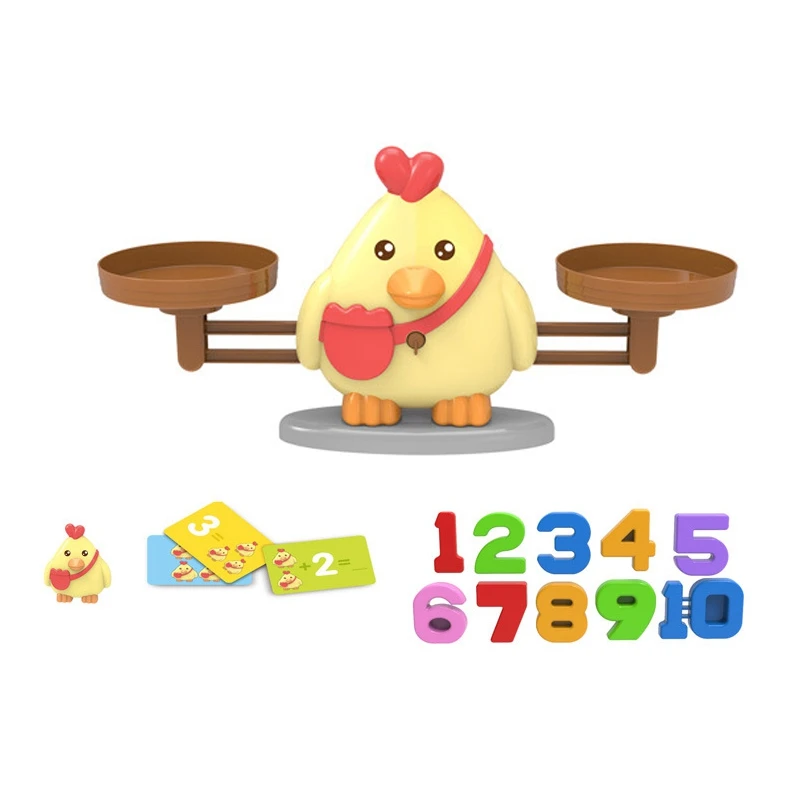 

Цыпленок баланс крутая математическая игра STEM Дошкольное Обучение Обучающие игрушки для детей детский сад настольная игра
