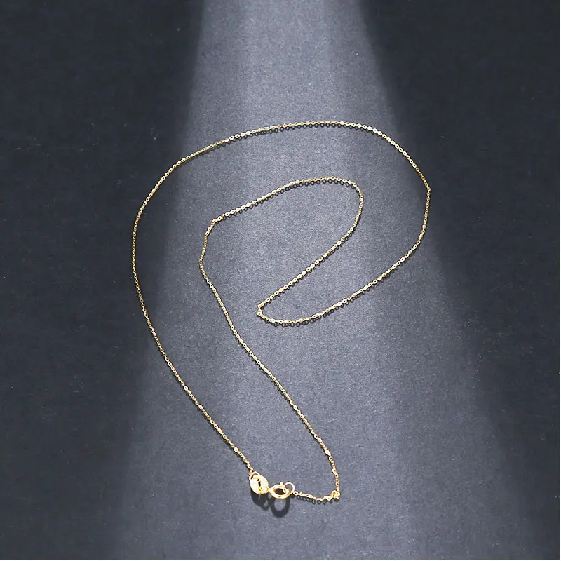NYMPH Genuine Guarantee 18K Gold Chain Fine Jewelry Real au750 Necklace Wedding Banquet Gift for Female X312-N