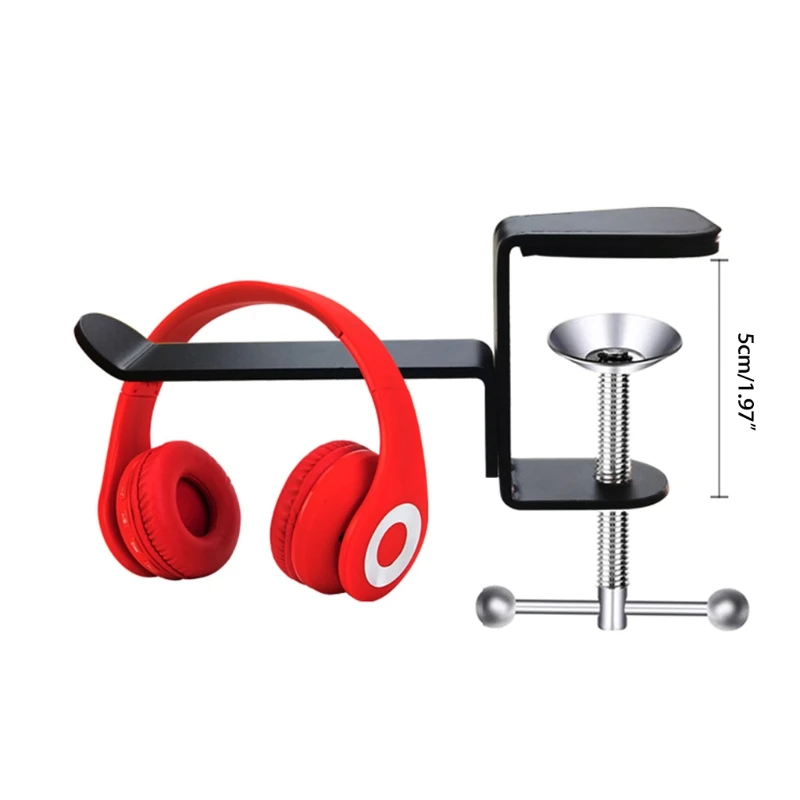 

Headphone Stand Silicone Covered Metal Headset Stand Display Stand Headphone Holder in Clamp Style Flexible