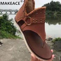 Ladies Sandals 2021 Summer New Style Roman Open-toed Women's Sandals Fashion Flip-flops with Beach Slippers INS Women's Shoes